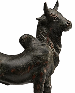 Bronze Figure of a Zebu Bull