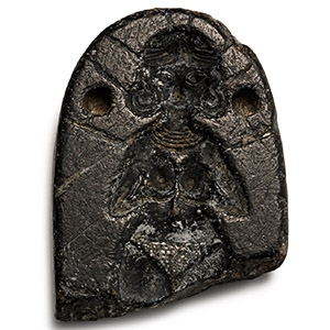 Western Asiatic Black Stone Mould for Female Figure