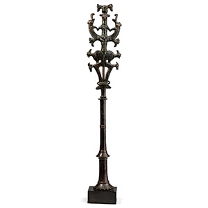 Large Luristan Bronze Master of Animals Bronze Finial