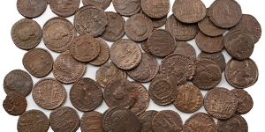 Group of Fifty [50] Late Roman Imperial AE Coins.