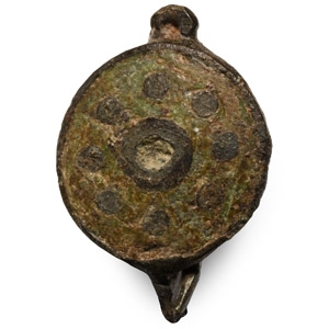 Romano-British Bronze Disc Plate Brooch