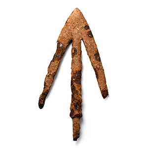 Medieval Iron Swallow-Tailed Arrowhead