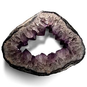 Large Amethyst Crystal Geode Ring