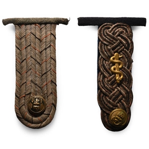 Imperial German Kriegsmarine Medical Officers Shoulder Board and Another