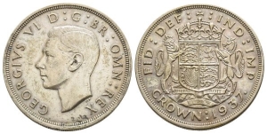 Great Britain. Windsor, George VI AR Crown.