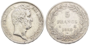 France, Louis-Philippe I AR 5 Francs.
