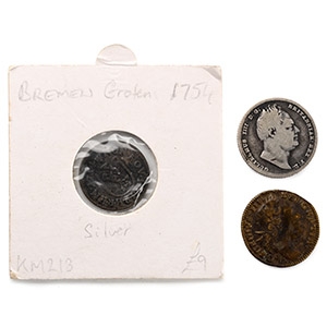 Group of Three [3] World Coins.