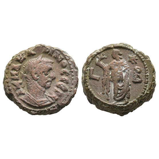 Carinus BI Tetradrachm of Alexandria, Egypt.