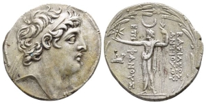 Seleucid Empire, Antiochos VIII Epiphanes (Grypos) AR Tetradrachm.