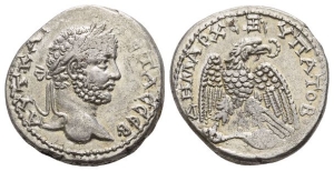 Geta AR Tetradrachm of Antioch, Seleucis and Pieria.