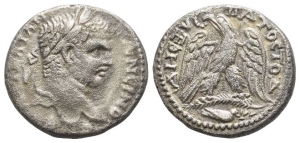 Caracalla BI Tetradrachm of Ascalon, Judaea.