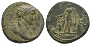 Trajan AE Dupondius.