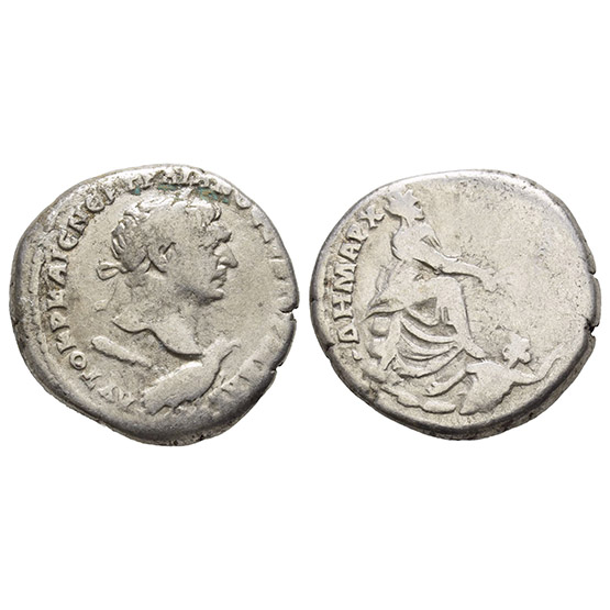 Trajan AR Tetradrachm of Antioch, Seleucis and Pieria.