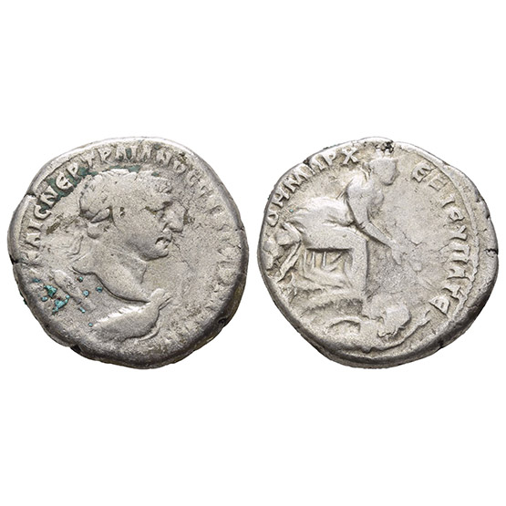 Trajan AR Tetradrachm of Antioch, Seleucis and Pieria.