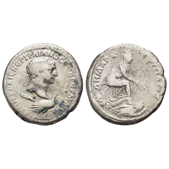 Trajan AR Tetradrachm of Antioch, Seleucis and Pieria.