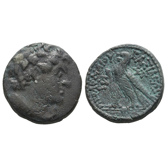 Ptolemaic Kingdom of Egypt, Ptolemy VI Philometor Fourrée Tetradrachm Core.