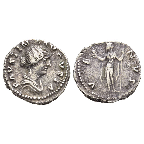 Faustina II AR Denarius.