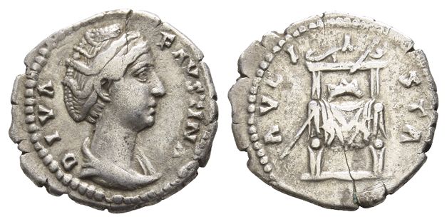 Diva Faustina I AR Denarius.