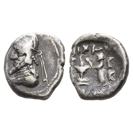 Kingdom of Persis. Darev (Darios) II AR Hemidrachm.