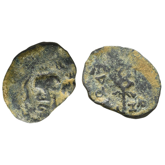 Judaea. Herodians, Herod I AE Two Prutot.