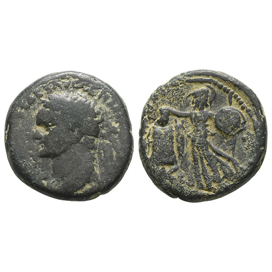 Domitian AE 23mm of Caesarea Maritima, Judaea.