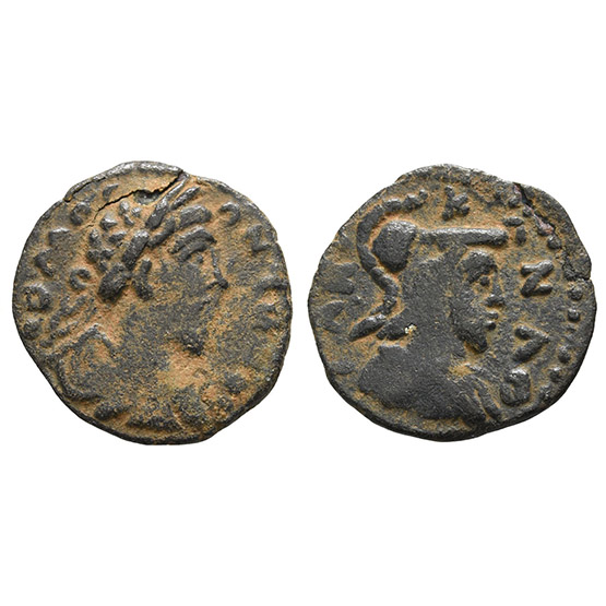 Commodus AE 18mm of Canatha, Decapolis.