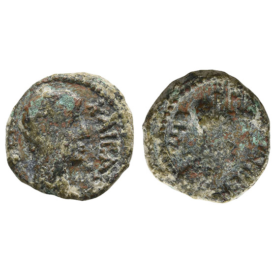 Tiberius AE 17mm of Gadara, Decapolis.