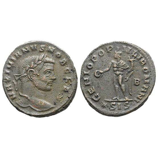 Galerius, as Caesar BI Nummus.