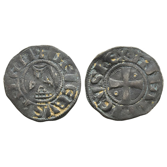 Crusaders. Latin Kingdom of Jerusalem, Amaury BI Denier.