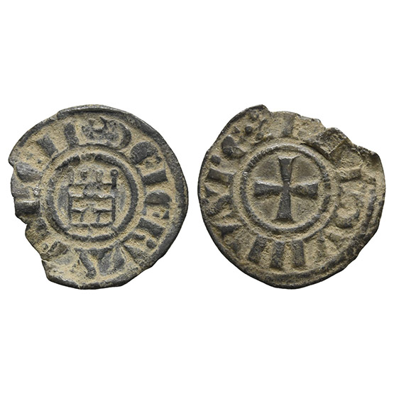 Crusaders. Latin Kingdom of Jerusalem, Baldwin III BI Denier.
