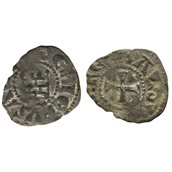 Crusaders. Latin Kingdom of Jerusalem, Baldwin III BI Denier.