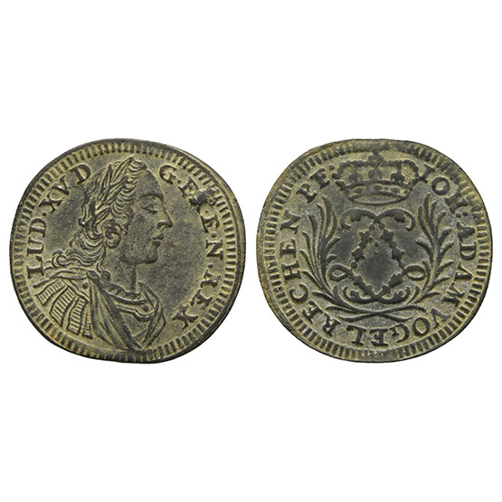 Germany. Free imperial city of Nürnberg, Louis XV Brass Rechenpfennig.