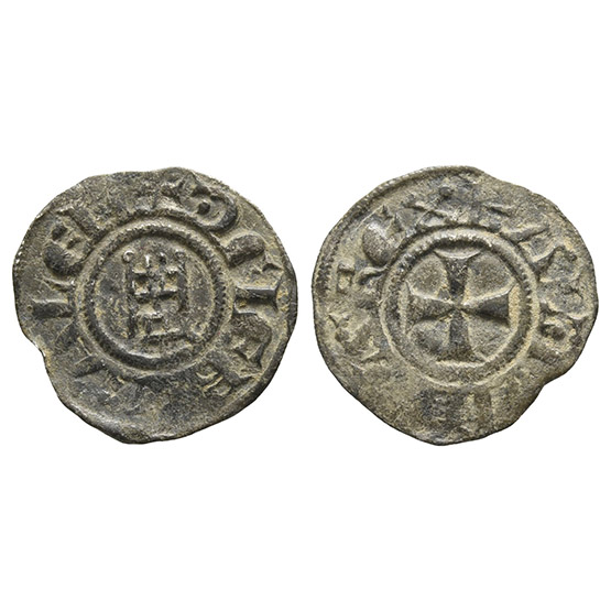 Crusaders. Latin Kingdom of Jerusalem, Baldwin III BI Denier.