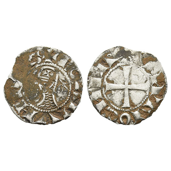 Crusaders. Bohémond III BI Denier.