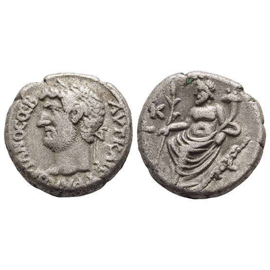 Hadrian BI Tetradrachm of Alexandria, Egypt.