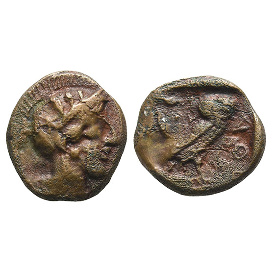 Philistia (Palestine), Uncertain Mint Fourrée Drachm.
