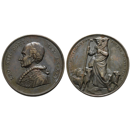 Papal States. Leo XIII AE Medal.