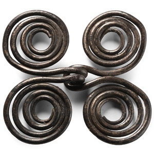 Scandinavian Pre-Viking Silver Wrist Clasp Pair