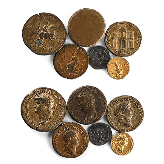 Group of Five [5] WRL Museum Reproduction Coins.