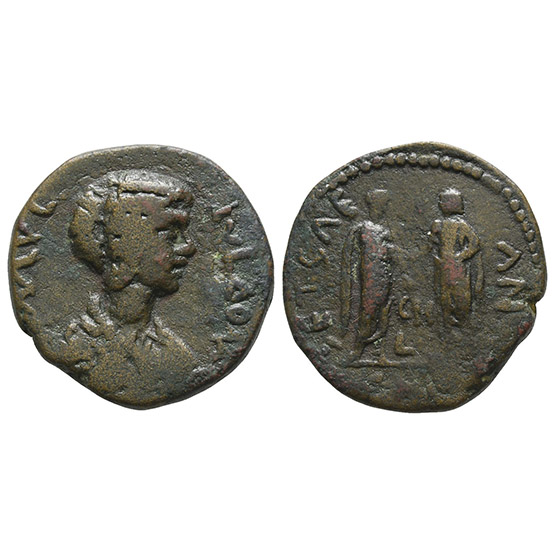 Julia Domna AE 26mm of Heliopolis, Coele-Syria.