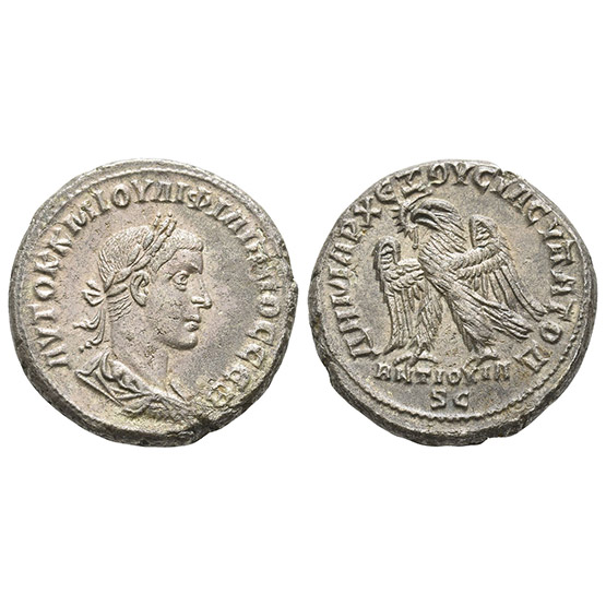 Philip II AR Tetradrachm of Antioch, Seleucis and Pieria.