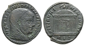 6 Divo Maximianus AE Follis.