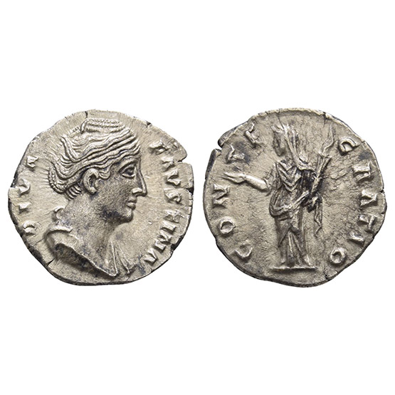 Diva Faustina I AR Denarius.