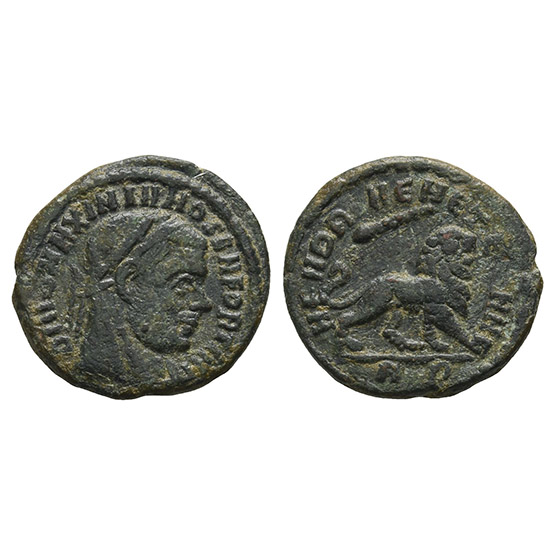 Divus Maximian AE Half Follis.