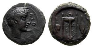 Sicily, Leontini AE Tetras or Trionkion.