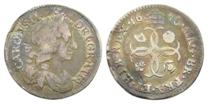 England. Stuart, Charles II AR Fourpence.