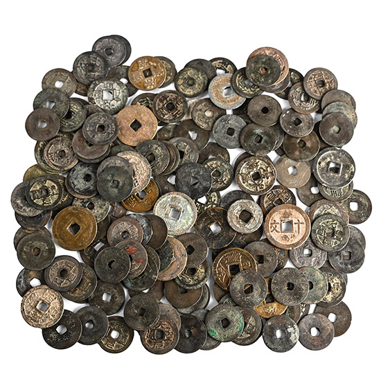 Korea. Group of One Hundred and Sixty Six [166] Mainly Korean AE Cash.