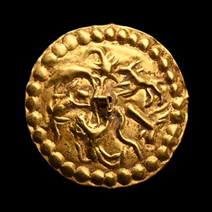 Roman Gold Applique with Magical Symbols