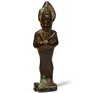 Egyptian Bronze Statuette of Osiris