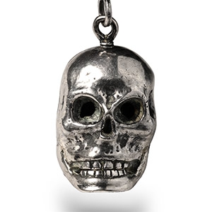 Silver Memento Mori Skull Pomander